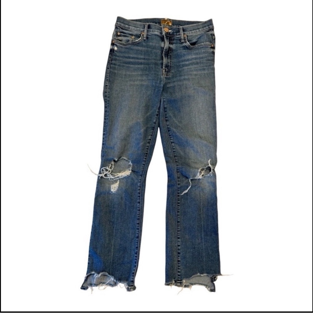 MOTHER The Insider Crop Step Chew Jeans – Size 26